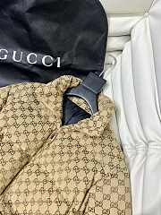 Fortok Gucci GG Canvas Bomber Jacket Beige - 3