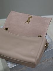 Fortok Saint Laurent Calypso Mini Chain Bag in Cream Grained Leather 24x21x3cm - 4