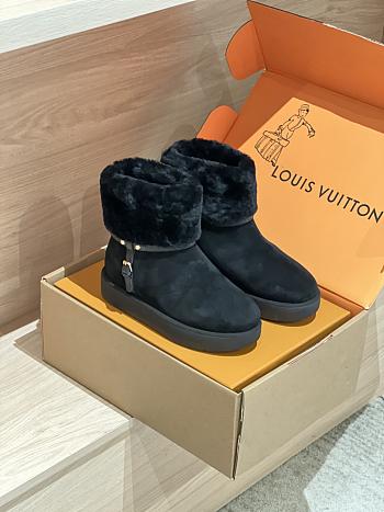 Fortok Louis Vuitton 24FW Fur Snow Boots Black