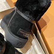 Fortok Louis Vuitton 24FW Fur Snow Boots Black - 3