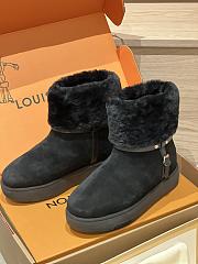 Fortok Louis Vuitton 24FW Fur Snow Boots Black - 4