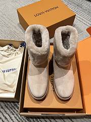 Fortok Louis Vuitton 24FW Fur Snow Boots Brown - 2
