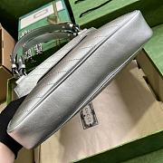 Fortok Gucci Blondie Small Tote Bag Silver 24x30x6cm - 6