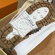Fortok Louis Vuitton V Squad Leather And Fur High Boots Beige - 5