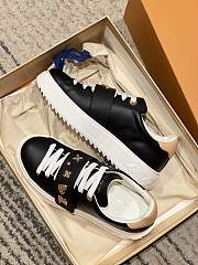 Fortok Louis Vuitton Time Out Sneaker Black With Velcro Strap - 6