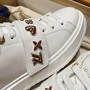 Fortok Louis Vuitton Time Out Sneaker White With Velcro Strap - 5