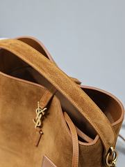 Fortok Saint Laurent Le 37 Bucket Bag Brown Suede 742828 26x20x12cm - 6