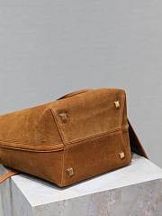 Fortok Saint Laurent Le 37 Bucket Bag Brown Suede 742828 26x20x12cm - 3
