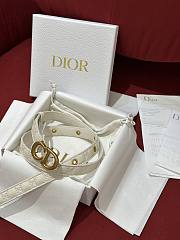 Fortok Dior 30 Montaigne Belt Latte Cannage Calfskin  - 4