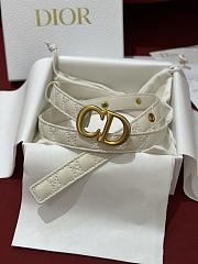 Fortok Dior 30 Montaigne Belt Latte Cannage Calfskin  - 1