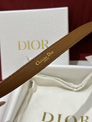 Fortok Dior 30 Montaigne Belt Brown Cannage Calfskin - 6