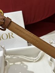 Fortok Dior 30 Montaigne Belt Brown Cannage Calfskin - 5