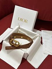 Fortok Dior 30 Montaigne Belt Brown Cannage Calfskin - 3