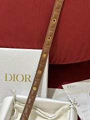 Fortok Dior 30 Montaigne Belt Brown Cannage Calfskin - 4