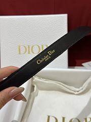 Fortok Dior 30 Montaigne Belt Black Cannage Calfskin - 4