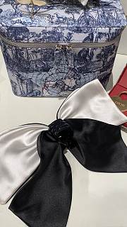 Fortok Dior Satin Bow Clip Black - 5