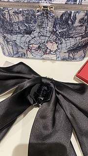 Fortok Dior Satin Bow Clip Black - 4