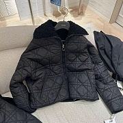 Fortok Dior Reversible Macrocannage Peacoat Black Quilted Technical Taffeta and Fleece - 6