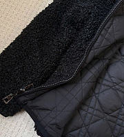 Fortok Dior Reversible Macrocannage Peacoat Black Quilted Technical Taffeta and Fleece - 4