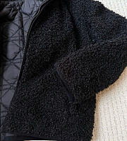 Fortok Dior Reversible Macrocannage Peacoat Black Quilted Technical Taffeta and Fleece - 3