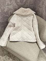 Fortok Dior Reversible Macrocannage Peacoat Cream Quilted Technical Taffeta and Fleece - 3