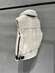 Fortok Dior Fur Wool Vest White  - 5