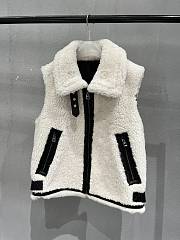Fortok Dior Fur Wool Vest White  - 2