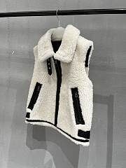 Fortok Dior Fur Wool Vest White  - 3