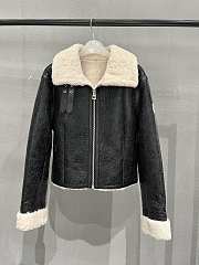 Fortok Dior Sheepskin Coat Black - 1