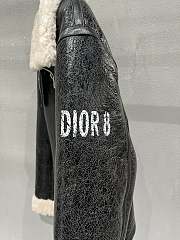 Fortok Dior Sheepskin Coat Black - 6
