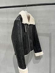 Fortok Dior Sheepskin Coat Black - 4