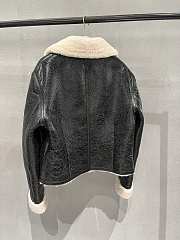 Fortok Dior Sheepskin Coat Black - 3