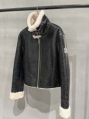 Fortok Dior Sheepskin Coat Black - 2