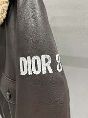 Fortok Dior Sheepskin Coat Dark Brown - 5
