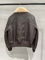 Fortok Dior Sheepskin Coat Dark Brown - 3