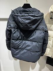 Fortok Dior Reversible Cropped Puffer Jacket Blue and Ecru Dior Oblique Quilted Technical Taffeta - 2