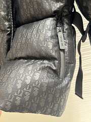 Fortok Dior Classic Monogram Hooded Down Jacket Black  - 6