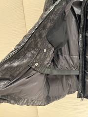 Fortok Dior Classic Monogram Hooded Down Jacket Black  - 5