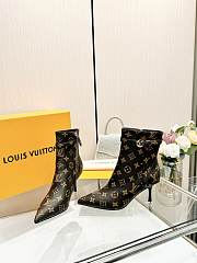 Fortok Louis Vuitton High-Heel Ankle Boots Brown - 6