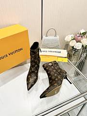 Fortok Louis Vuitton High-Heel Ankle Boots Brown - 5