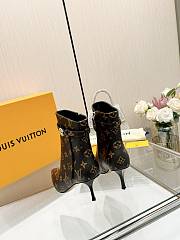 Fortok Louis Vuitton High-Heel Ankle Boots Brown - 4