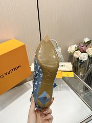 Fortok Louis Vuitton High-Heel Ankle Boots Denim - 4