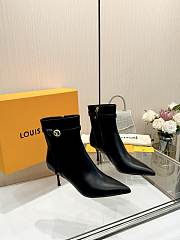 Fortok Louis Vuitton High-Heel Ankle Boots Black - 1
