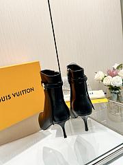 Fortok Louis Vuitton High-Heel Ankle Boots Black - 5