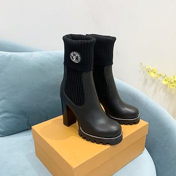 Fortok Louis Vuitton Beaubourg Ankle Boots Black
