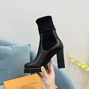 Fortok Louis Vuitton Beaubourg Ankle Boots Black - 6