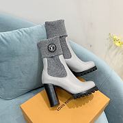 Fortok Louis Vuitton Beaubourg Ankle Boots Grey - 2
