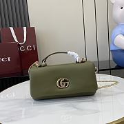 Fortok Gucci GG Milano Small Handbag Green 806017 21x12.5x4.6cm - 1