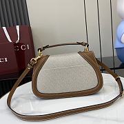 Fortok Gucci Blondie Small Top Handle Bag Beige Canvas 815714 27x17x7cm - 6