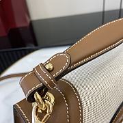Fortok Gucci Blondie Small Top Handle Bag Beige Canvas 815714 27x17x7cm - 3